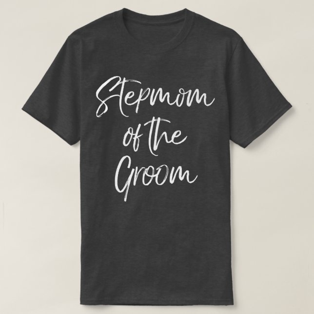 Camiseta Espírito Da Festa de casamento Fofa Da Família Gro (Frente do Design)