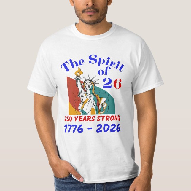 CAMISETA ESPÍRITO DE 26: 250 ANOS DE FORÇA (Frente)