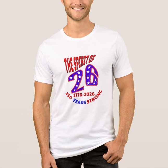 CAMISETA ESPÍRITO DE 26: 250 ANOS DE FORÇA (Frente)