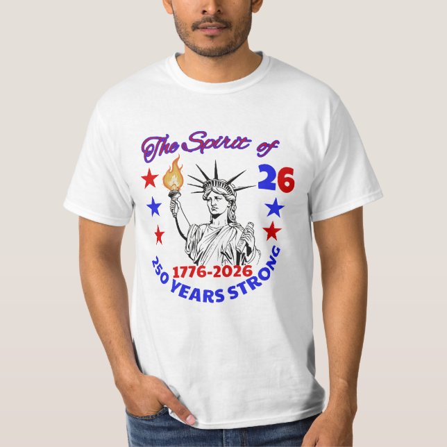 CAMISETA ESPÍRITO DE 26: 250 ANOS DE FORÇA (Frente)