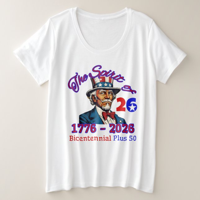 CAMISETA ESPÍRITO DE 26: O BICENTENNIAL MAIS 50 (Frente do Design)