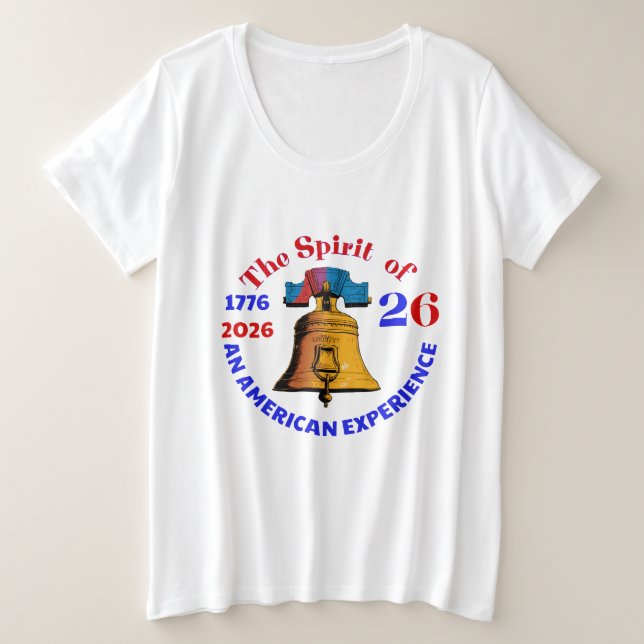 CAMISETA ESPÍRITO DE 26: UMA EXPERIÊNCIA AMERICANA (Frente do Design)