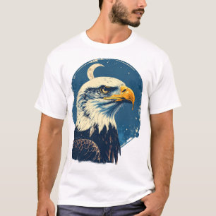 Camiseta Espírito de Águia – Desenho de Vida Selvagem de Li
