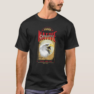 Camiseta Espírito de Águia Indígena Cathlapotle Vintage H