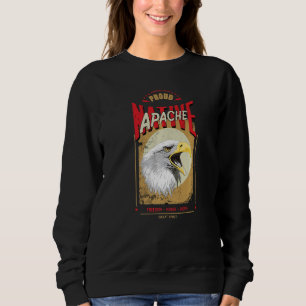 Camiseta Espírito de Águia Nativo Americano Apache Vintage