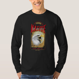 Camiseta Espírito de Águia Nativo Americano Sac e Fox Vinta