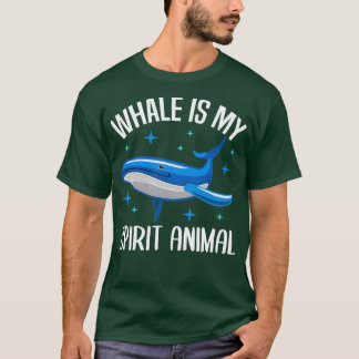 Camiseta Espírito de Baleia Animais do Mar Engraçado Citaçã