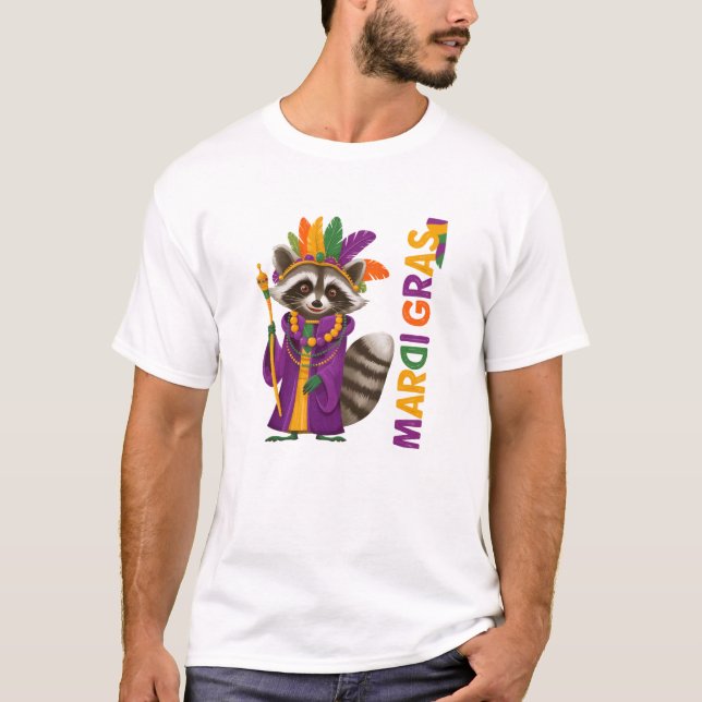 Camiseta Espírito de Carnaval de Mardi Gras (Frente)