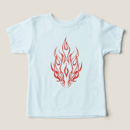 Camiseta Espírito de Chama Facial | Arte Silhueta de Fogo T