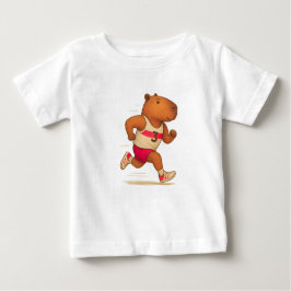 Camiseta Espírito de Corrida: Capybara na Corrida