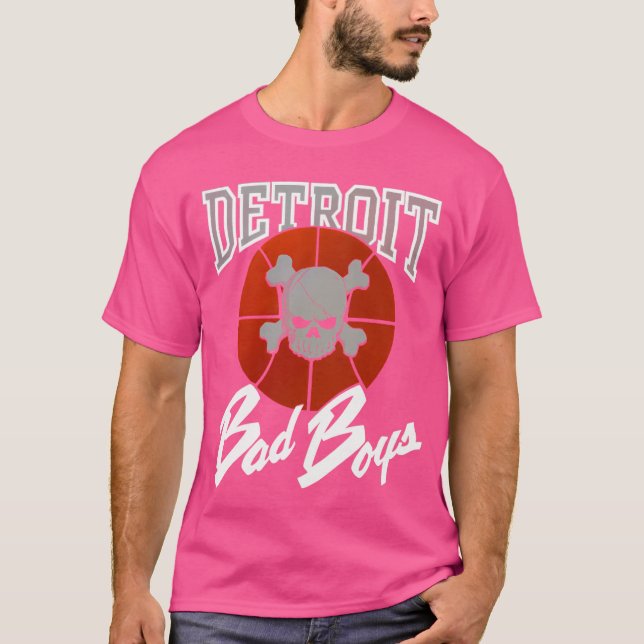 Camiseta Espírito De Detroit Detroit Michigan Pistons Red W (Frente)