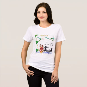 Camiseta Espírito de Dragão Lótus branco