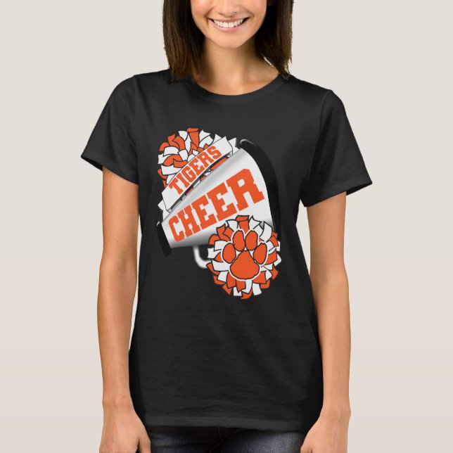 Camiseta Espírito de Equipe de Animação dos Tigres Chegando (Frente)