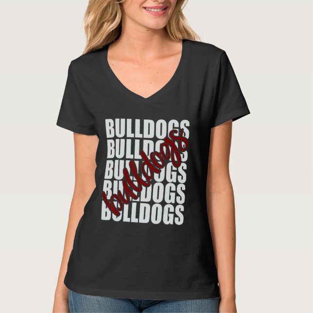 Camiseta Espírito de Equipe de Fã de Esportes Escolares Mar (Frente)