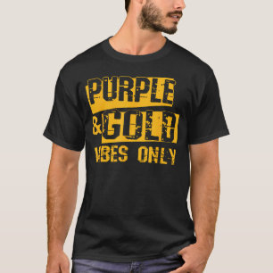 Camiseta Espírito de Equipe no Dia de Jogo Roxo e Dourado E
