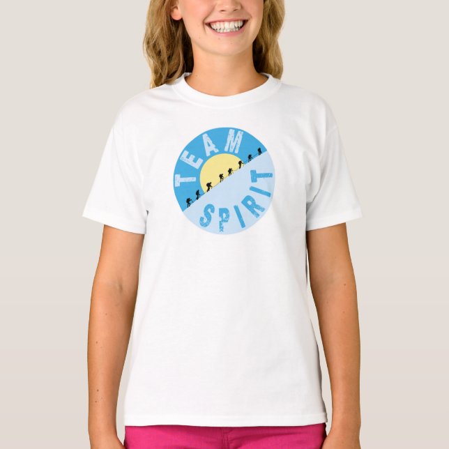 Camiseta Espírito de Equipe - Subida de Montanha (Frente)