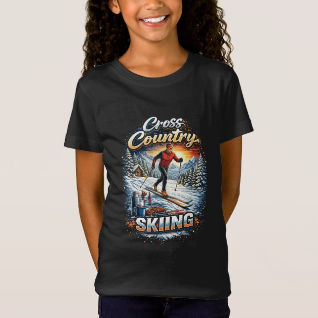 Camiseta Espírito de Esqui Cross Country (Frente)