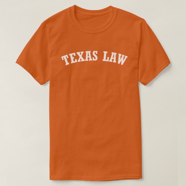 Camiseta Espírito de Lei do Texas em branco (Frente do Design)