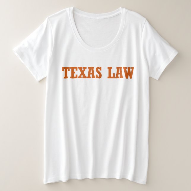 Camiseta Espírito de lei do Texas em laranja queimada (Frente do Design)