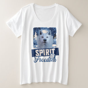 Camiseta Espírito de Liberdade do Lobo Ártico