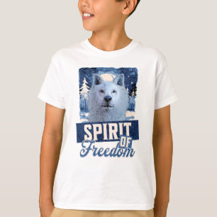 Camiseta Espírito de Liberdade do Lobo Ártico