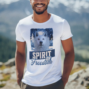 Camiseta Espírito de Liberdade do Lobo Ártico