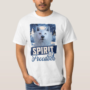 Camiseta Espírito de Liberdade do Lobo Ártico