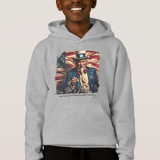 Camiseta Espírito de Liberdade em Vermelho, Branco e Azul (Frente)