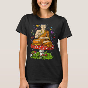 Camiseta Espírito de Meditação de Buda Yoga Mushroom Psicod