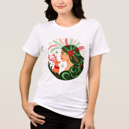 Camiseta Espírito de Natal da Arte Popular