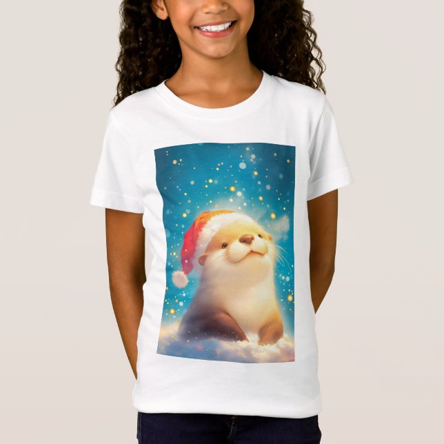Camiseta Espírito de Natal da Lontra (Frente)