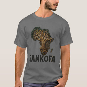 Camiseta Espírito de Sankofa celebra herança negra,história