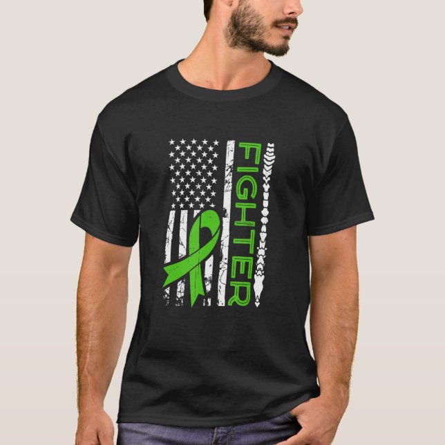 Camiseta Espírito de Sensibilização para a Liberdade Verde  (Frente)