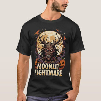 Camiseta Espírito Demônio da Lua de Halloween
