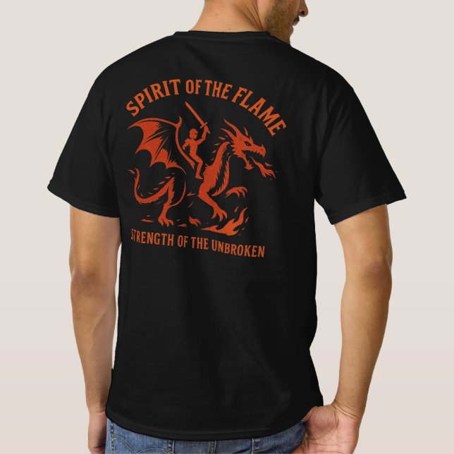 Camiseta Espírito do Dragão Flame Dragon (Verso)