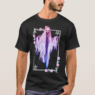 Camiseta Espírito E Rosas Wiccan Kawaii Pastel Gótico Occul
