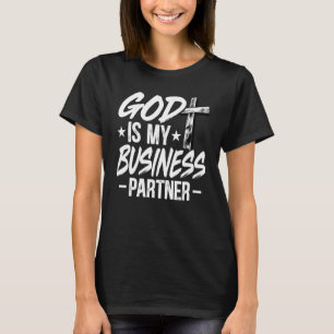 Camiseta Espírito Empresarial Deus É Meu Parceiro Empresari