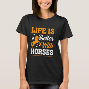 Camiseta Espírito Equestre Cavalo Divertido Gráfico Vintage