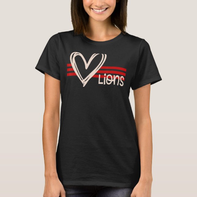 Camiseta Espírito Escolar Leão com Hemat Cardíaco (Frente)