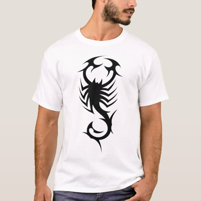 Camiseta Espírito Escorpião Tribal (Frente)