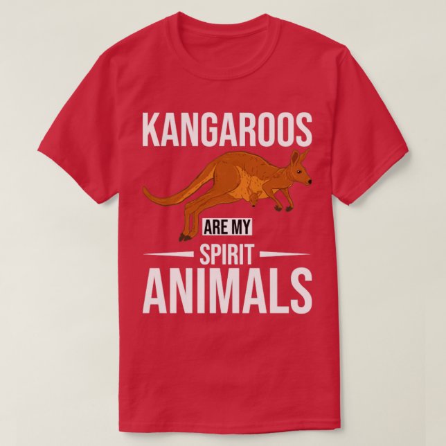 Camiseta Espírito Espiritual Marsupial Australiano Kangaroo (Frente do Design)