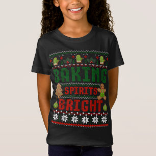 Camiseta Espírito Espirituoso Rosquinha de Natal Árvore Xma