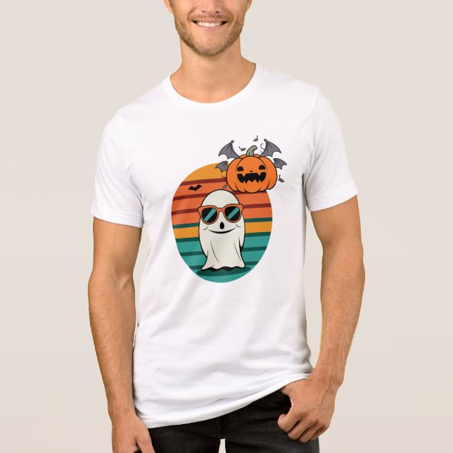 Camiseta Espírito legal e Abóbora - Víblias do Halloween (Frente)