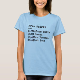 Camiseta Espírito Livre: Pescoço Básico De Tripulação Color