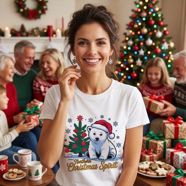 Camiseta Espírito Natalino do Norte & Natal Canadense (Criador carregado)
