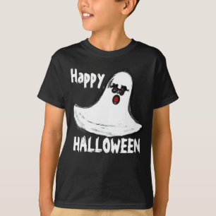 Camiseta Espírito Negro Branco das Bruxas