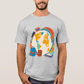 Camiseta Espírito Nômade - Explore a Teia do Exterior