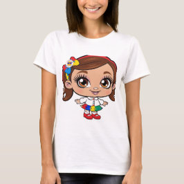 Camiseta "Espírito Radiante: Uma Menina Celebrando Autismo