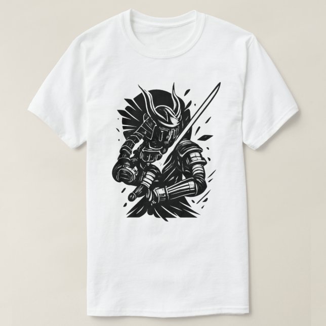 Camiseta Espírito Samurai: A Arte da Força e da Honra (Frente do Design)