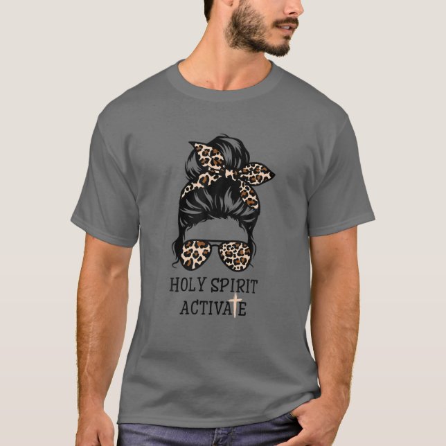 Camiseta Espírito Santo Ativa Mãe Negra A Vida Leopardo Má (Frente)